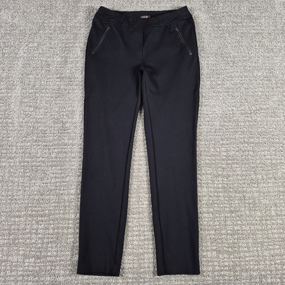 J McLaughlin Ross Pants Womens 0 Black Slim Tapered Cigarette Ankle Pull On